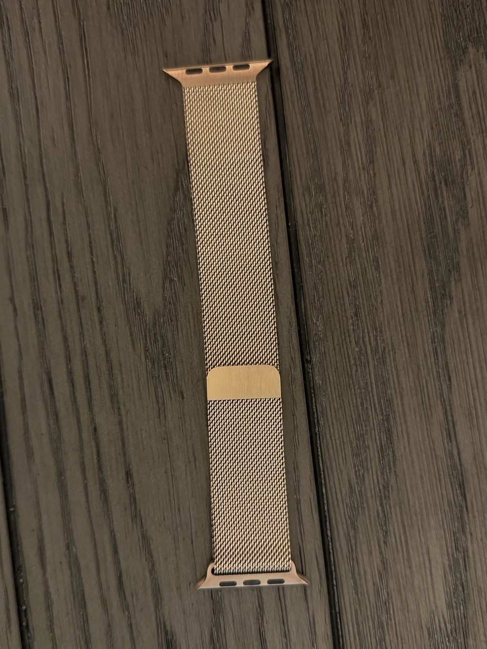 Gold Milanese Apple Watch Band 46mm